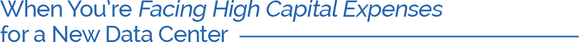 GRC Immersion Cooling Blog Facing High Captial Expenditures Subhead When You're Facing High Capital Expenses for a New Data Center