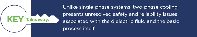 Mobile Key 4 Key Takeaway: Two-phase immersion cooling presents unresolved safety and reliable issues